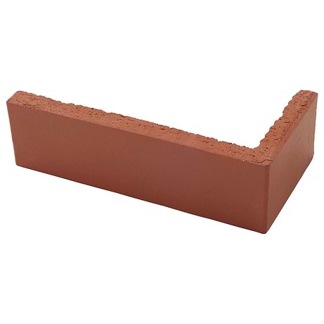 Brownstone Red 2x7 Matte Clay Thin Brick Corner