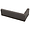 Brownstone Charcoal Black 2x7 Matte Clay Thin Brick Corner