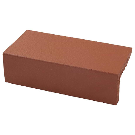 Brownstone Red 2x7 Matte Clay Thin Brick Edge Cap