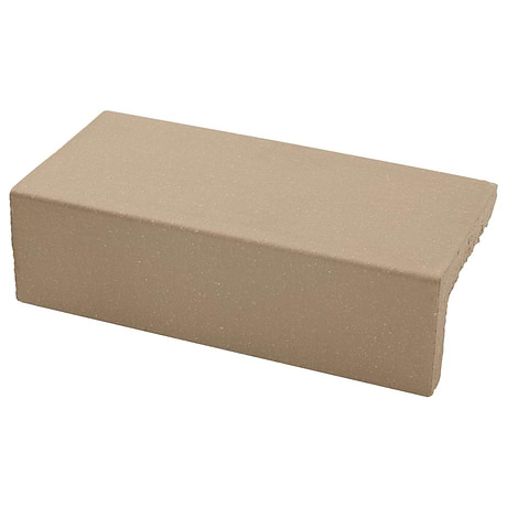 Brownstone Gray 2x7 Matte Clay Thin Brick Edge Cap