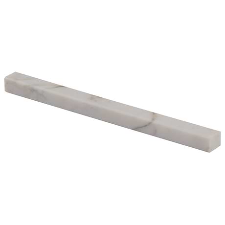 Calacatta Monet 1x12 Honed Marble Pencil Trim