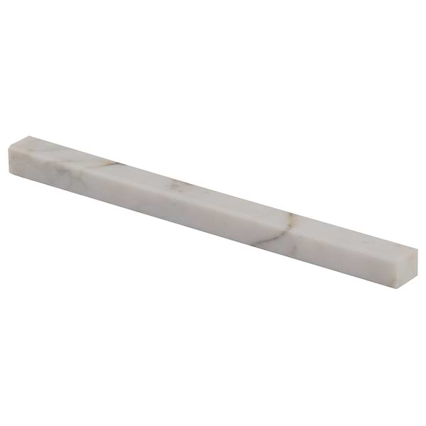 Calacatta Monet 1x12 Honed Marble Pencil Trim