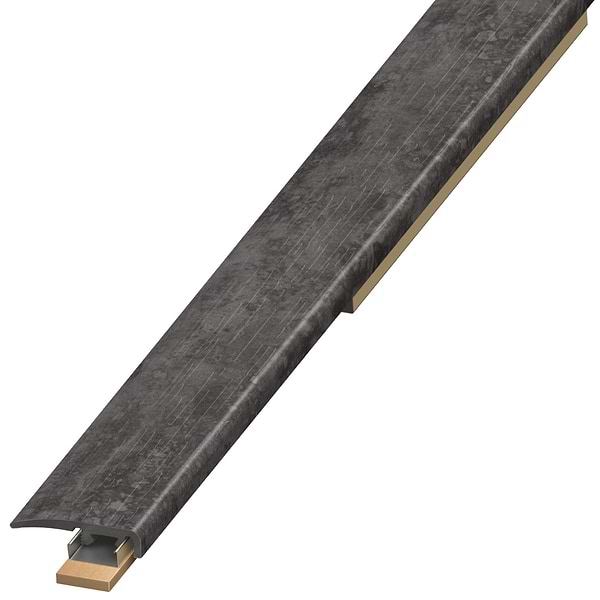 Tepoca Night Black 1.375x94" LVT Slim End Cap by Versatrim