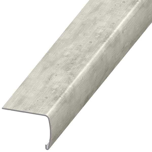 Tepoca White Cotton 2x1.5x94" LVT VersaEdge Xtra Tall Stair Nose by Versatrim
