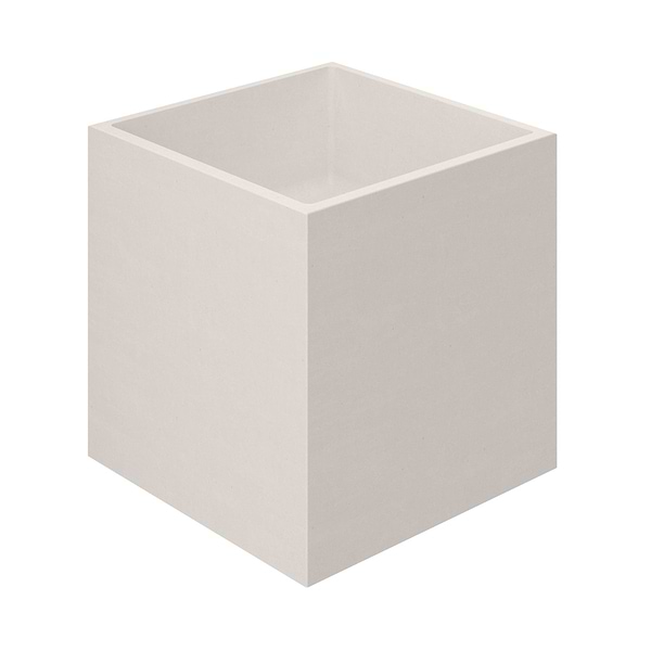 Kuba Mocha Cream 14" Concrete Square Floating Sink by mudd.concrete