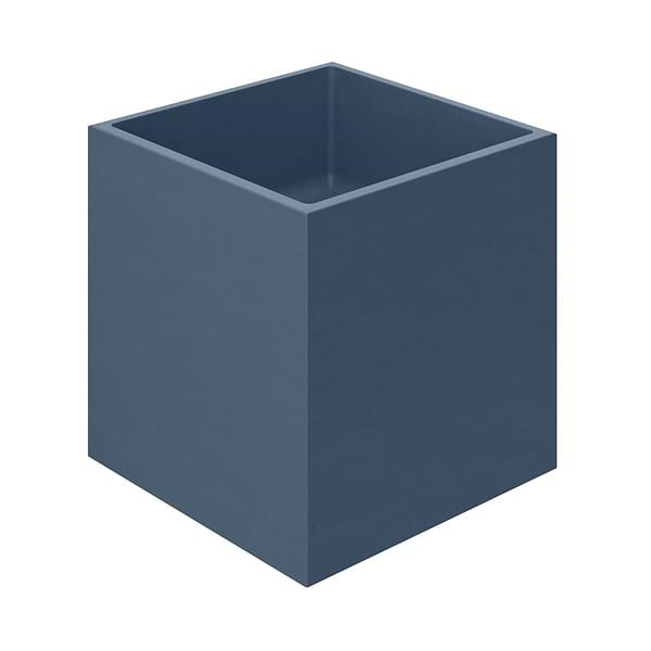 Kuba Denim Blue 14" Concrete Square Floating Sink by mudd.concrete