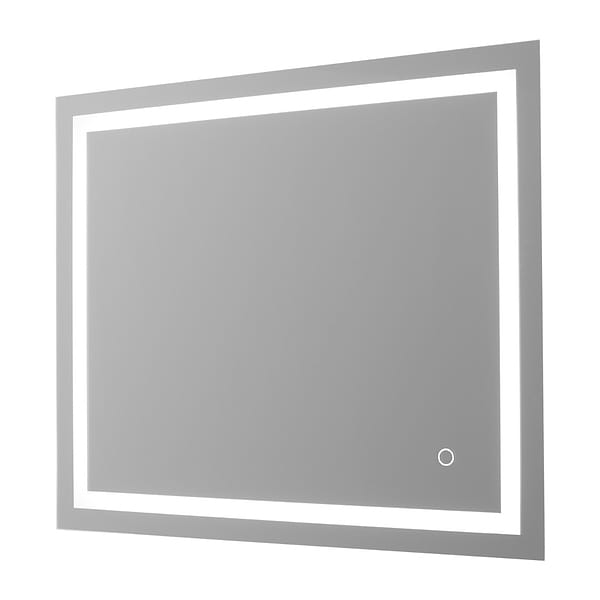 Estra Silver 36x30" Rectangle LED Mirror in Silver, View 4, open zoomed image