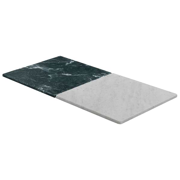 Avanti Verde Green and Bianco Carrara White 12x12 Tumbled Marble Checkerboard Tile