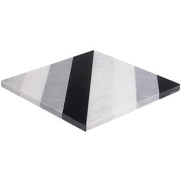 Bowery Allascala 8x8 Polished Marble Mosaic Tile