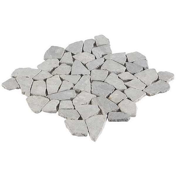Nature Gray Tumbled Pebble Mosaic
