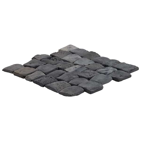 Nature Pathway Alor Black 2" Natural Stone Mosaic Tile