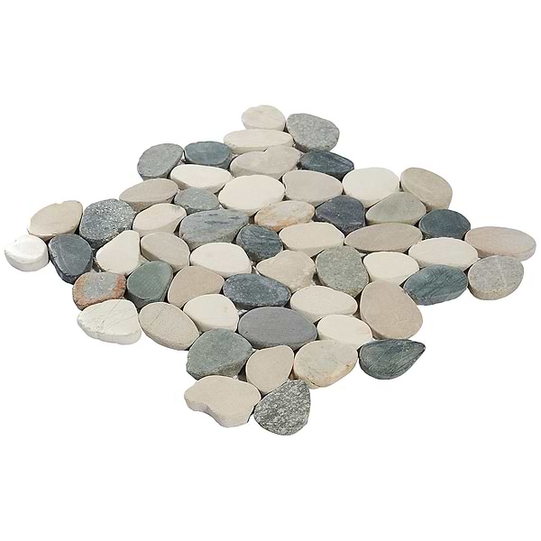 Nature Raja Ampat Round Pebble Mosaic