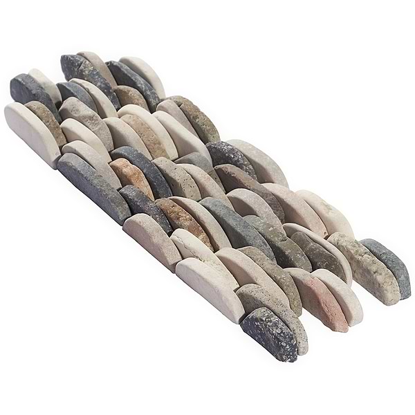 Nature Raja Ampat Stacked Pebble Mosaic