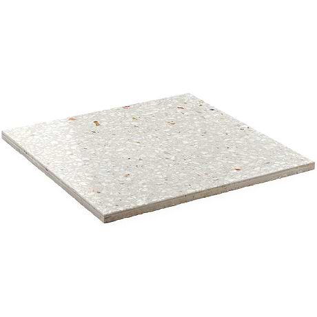 True Terrazzo Dove Gray 16x16 Polished Terrazzo Tile