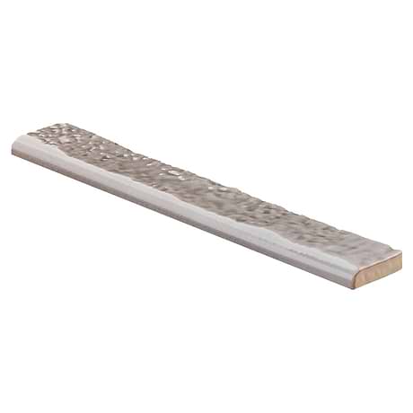 Wabi Sabi Agata Gray 1.5x9 Crackle Glossy Ceramic Bullnose