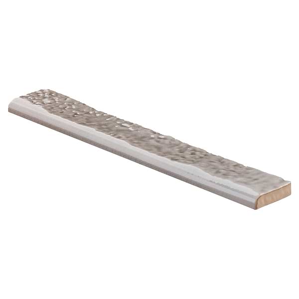 Wabi Sabi Agata Gray 1.5x9 Crackle Glossy Ceramic Bullnose