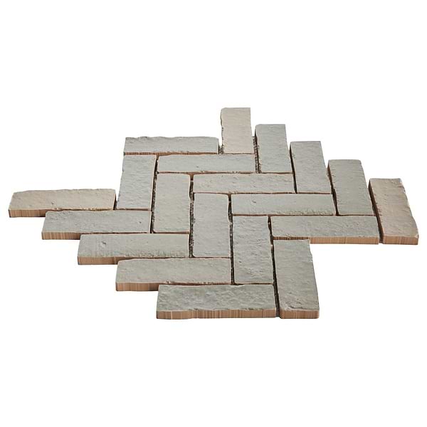Brixon Seawater Gray 1.5x4 Herringbone Matte Porcelain Mosaic Tile