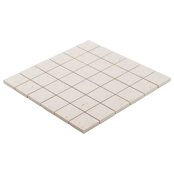 Hikari Paper Cream 2x2 Matte Mosaic Tile