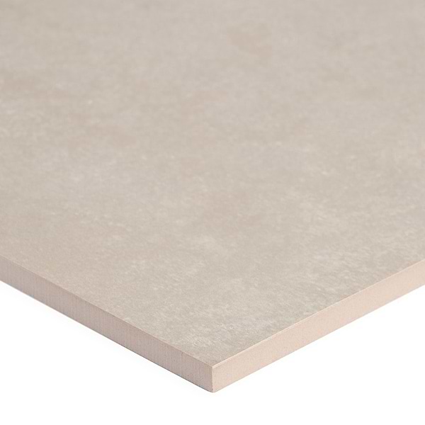 Lines Brass Inlay Greige 24x24 Porcelain Tile with Matte Finish and Brass Lines