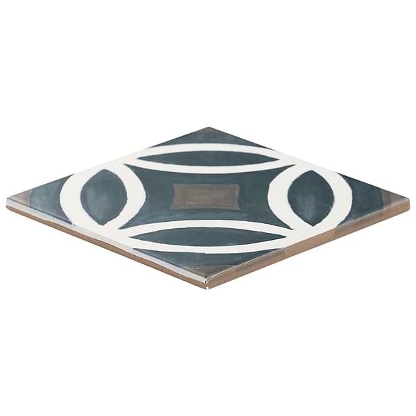 Breeze Nautilus Blue Deco 6x6 Matte Porcelain Tile
