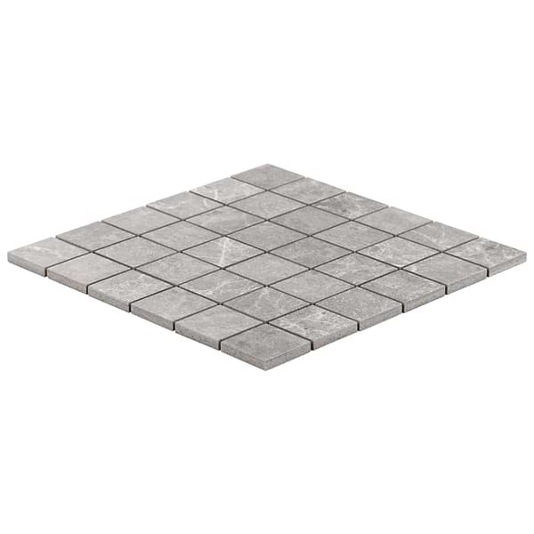 ZenTech Silver Gray 2x2 Matte Porcelain Mosaic Tile
