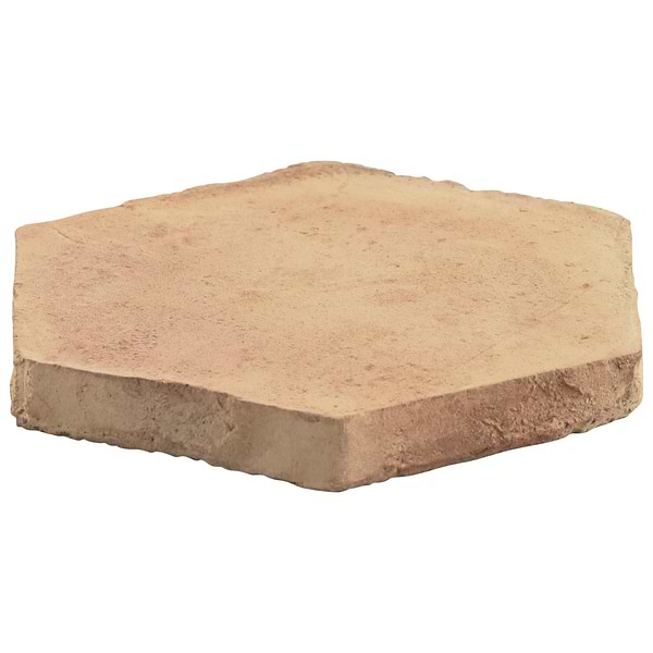 Terra Villa Sand Beige 4" Hex Matte Presealed Genuine Terracotta Tile