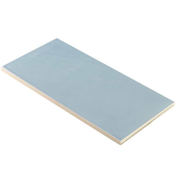 Aruba Blue 5x10 Polished Ceramic Subway Wall Tile