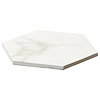 Amalfi Calacatta 6” Hexagon Matte Porcelain Tile