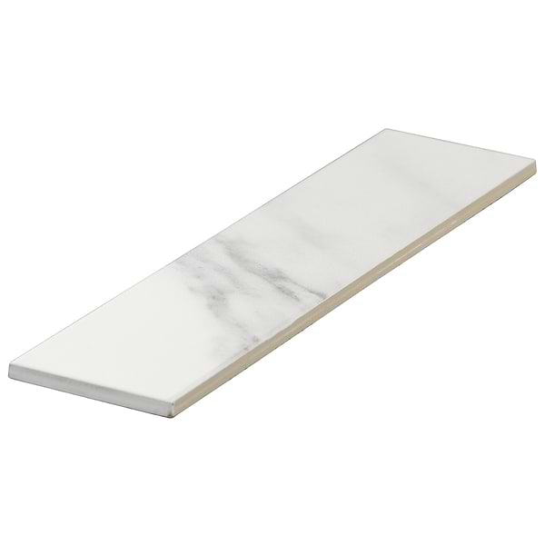 Amalfi Statuario White 3x12 Matte Ceramic Tile