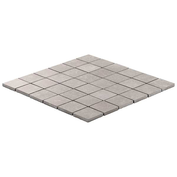 Stoneside Linen Warm Gray 2x2 Porcelain Matte Mosaic Tile