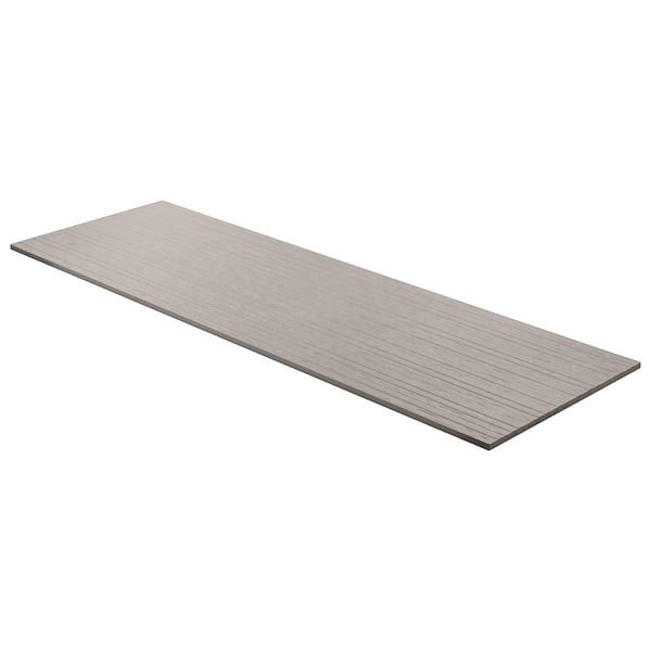 Stoneside Linen Warm Gray Deco 12x36 Textured Matte Ceramic Tile
