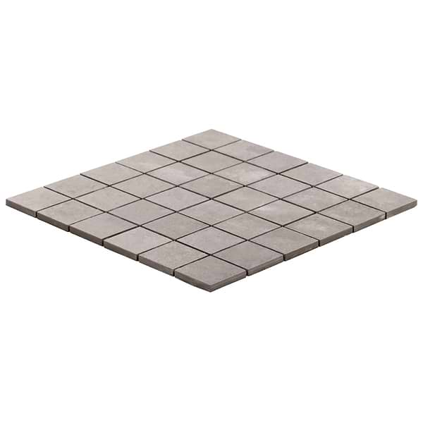 Stoneside Pearl Gray 2x2 Porcelain Matte Mosaic Tile