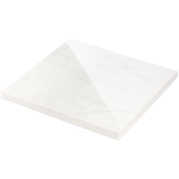 Marble Tech Bianco Gioia 6x6 Polished Porcelain Tile