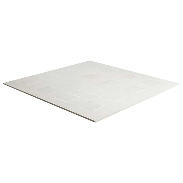 Bariazzo Deco Ivory White 36x36 Semi-Polished Porcelain Tile