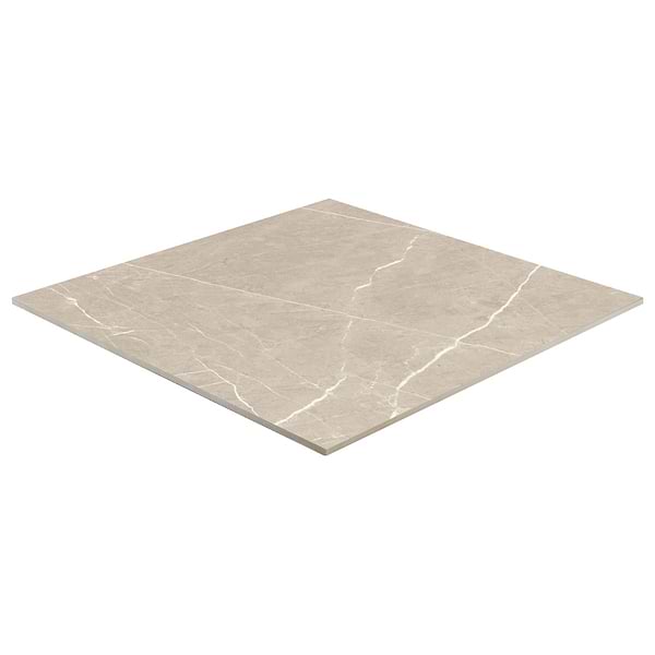 Autograph Crema Beige 48x48 Marble Look Satin Porcelain Tile