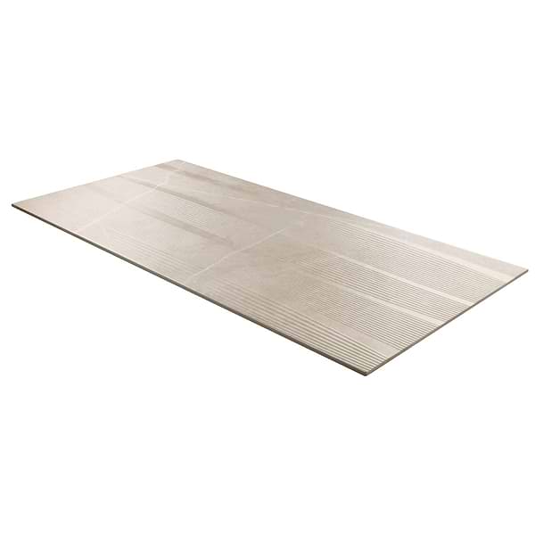 Autograph Vibe Crema Beige 24x48 3D Textured Marble Look Matte Porcelain Tile