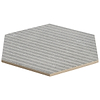 Texstone Deco Gris Gray 9" Matte Porcelain Hexagon Tile