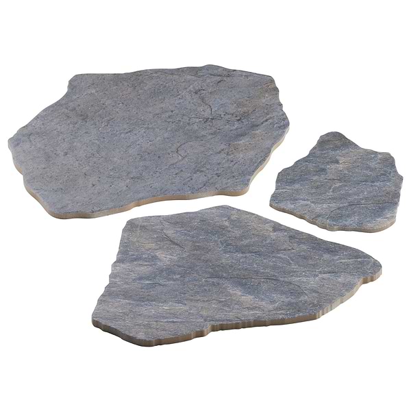 Pathstone Grafito Gray Textured Matte Porcelain Flagstone Tile