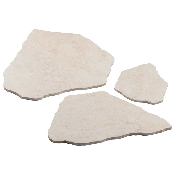 Pathstone Marfil Cream Textured Matte Porcelain Flagstone Tile