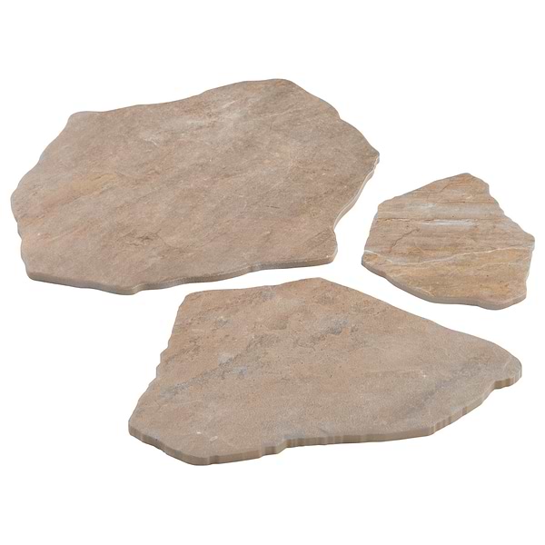 Pathstone Taupe Textured Matte Porcelain Flagstone Tile
