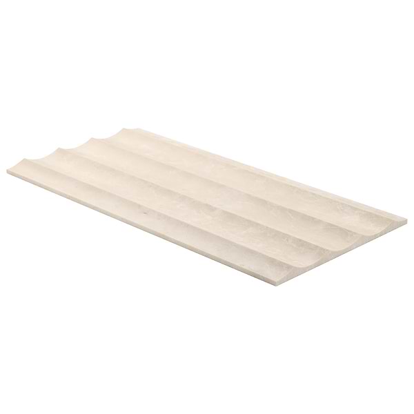 Stonework Fluted Botticino 12x24 3D Honed Marble Tile