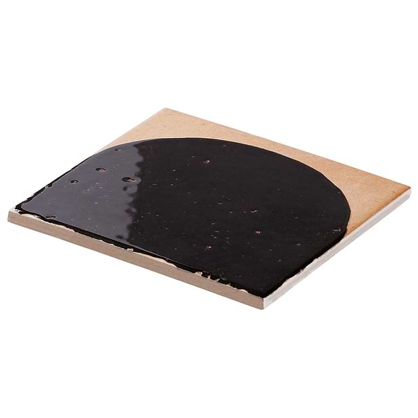 Essa Deco Black 6x6 Terracotta Look Polished and Matte Porcelain Tile in Black, Terracotta, View 7, open zoomed image