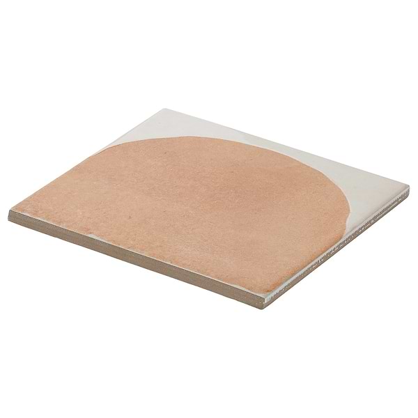 Essa Deco Terracotta 6x6 Terracotta Look Polished and Matte Porcelain Tile in White, Terracotta, View 7, open zoomed image