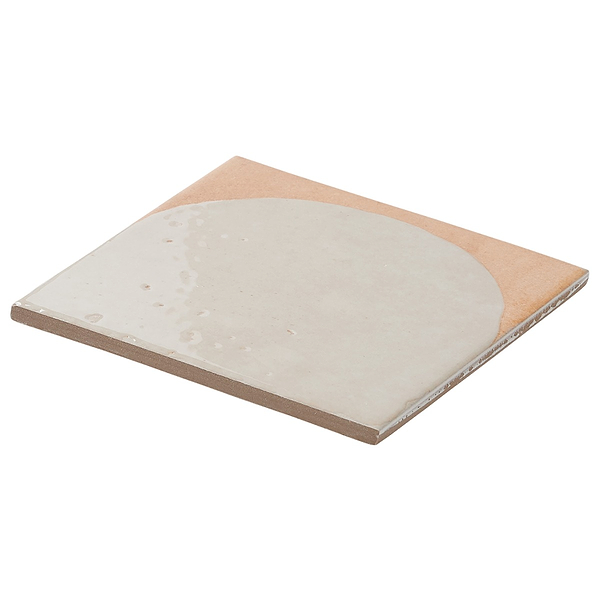 Essa Deco White 6x6 Terracotta Look Polished and Matte Porcelain Tile in White, Terracotta, View 8, open zoomed image