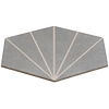 Pergola Beams Graphite 12.5" Hexagon Gray Matte Porcelain Tile
