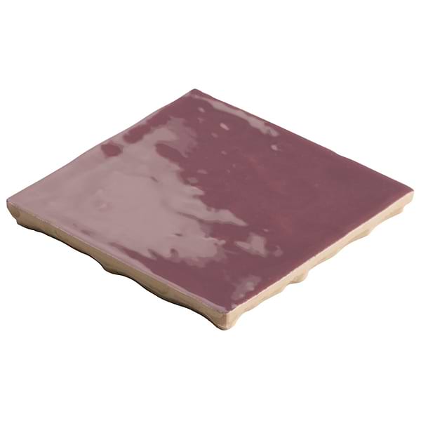 Mulberry Purple 4x4 Zellige Glossy Ceramic Tile