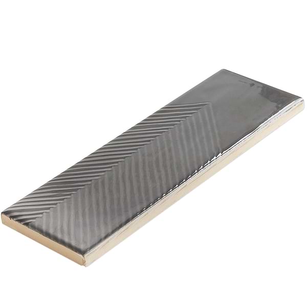 Enigma Graphite 2x8 Polished Ceramic Tile
