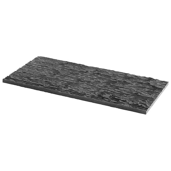 Rakestone Carved Split Noir Black 12x24 Textured Honed Basalt Stone Tile