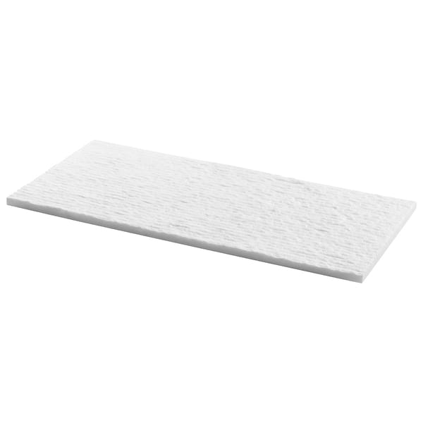 Rakestone Carved Split Bianco Ice White 12x24 Textured Honed Marble Tile