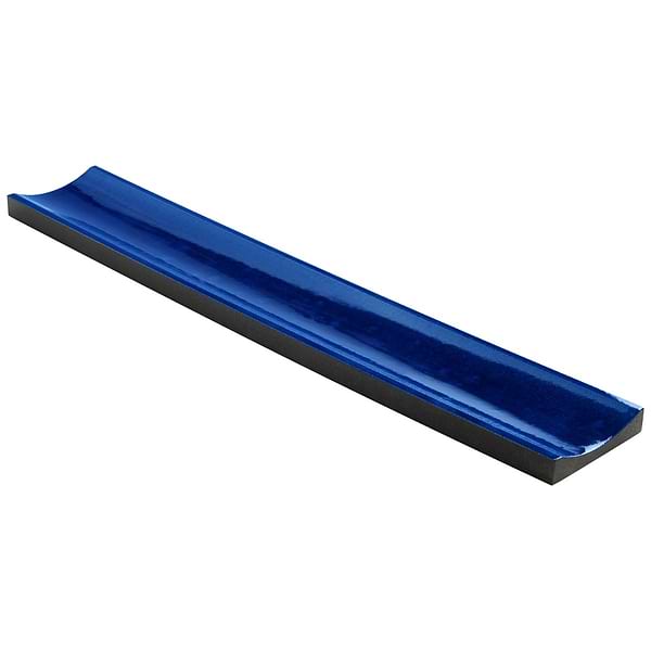 Lava Art Fluted Adriatic Blue 6x36 3D Glossy Lava Stone Tile